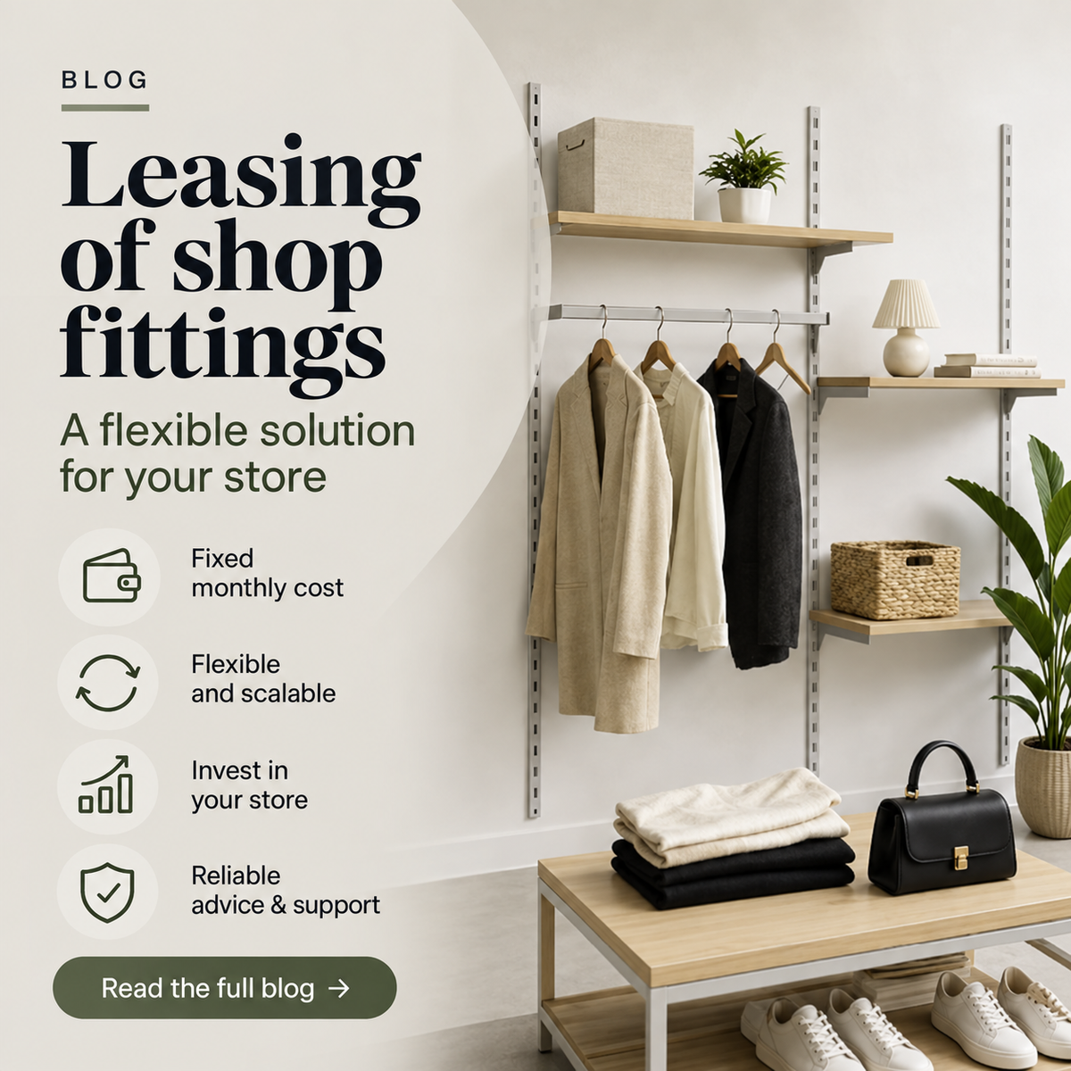 Leasing af inventar – få mere frihed til at udvikle din butik