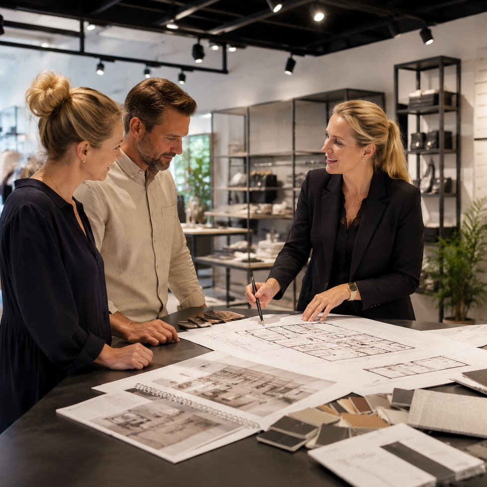 SuperSellerS showroom med butiksindretning og inventarløsninger