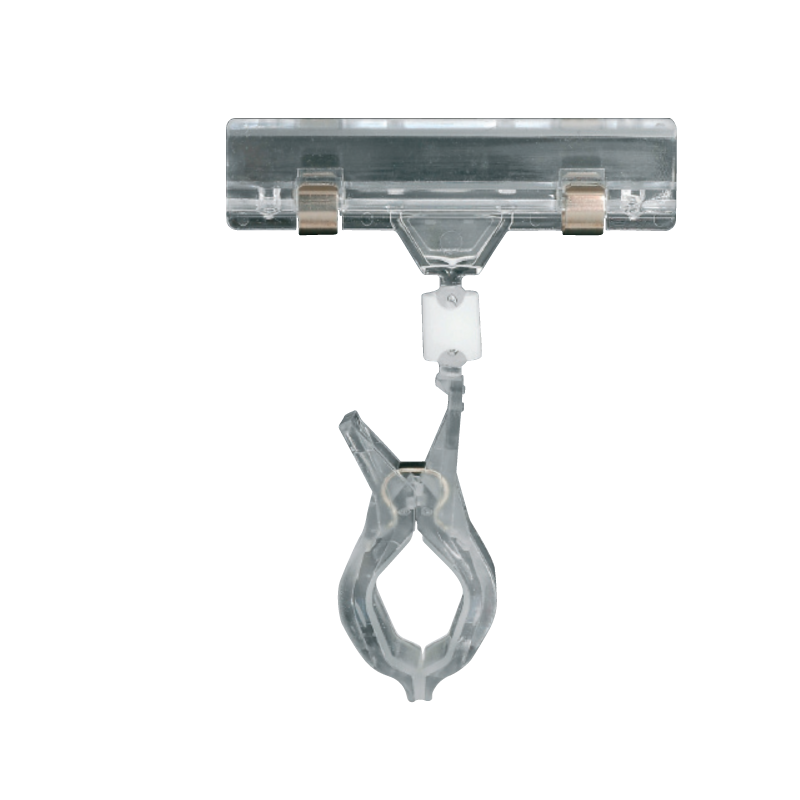 Skilte med klemmer, Clear-Grip