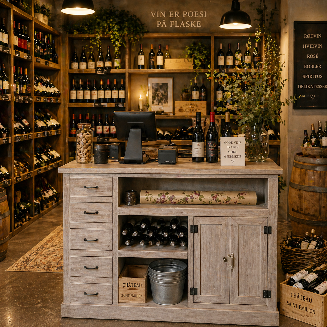 Vinforretning