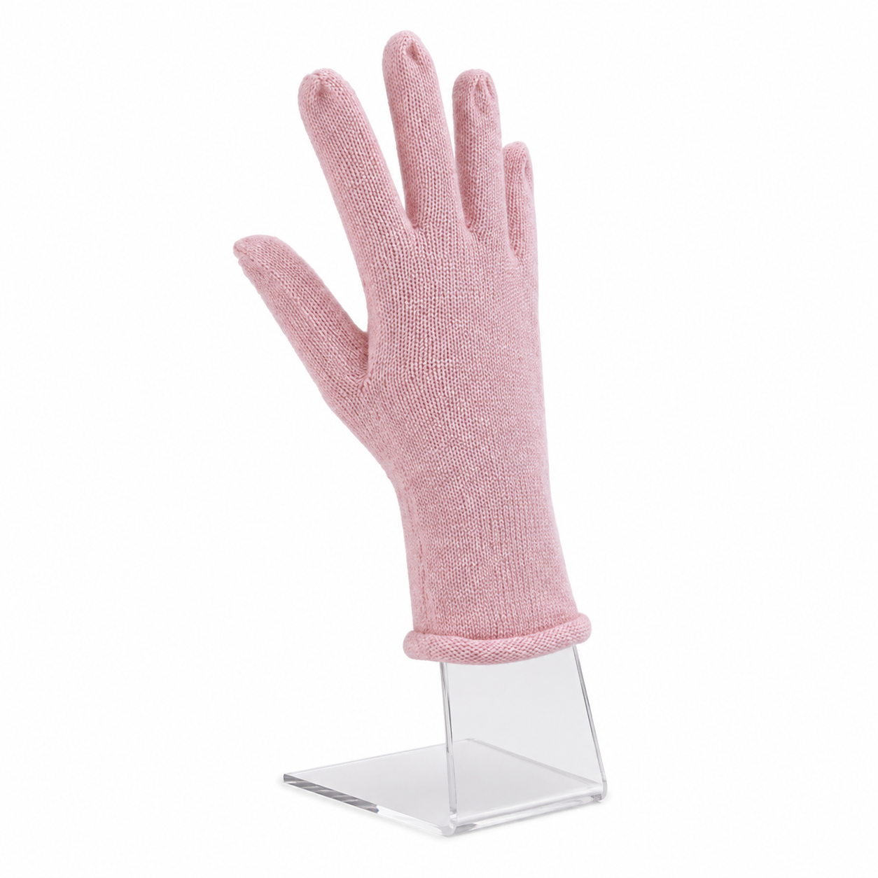 Standur – Hægri hönd. Gegnsætt akrýl. Hæð 33 cm.