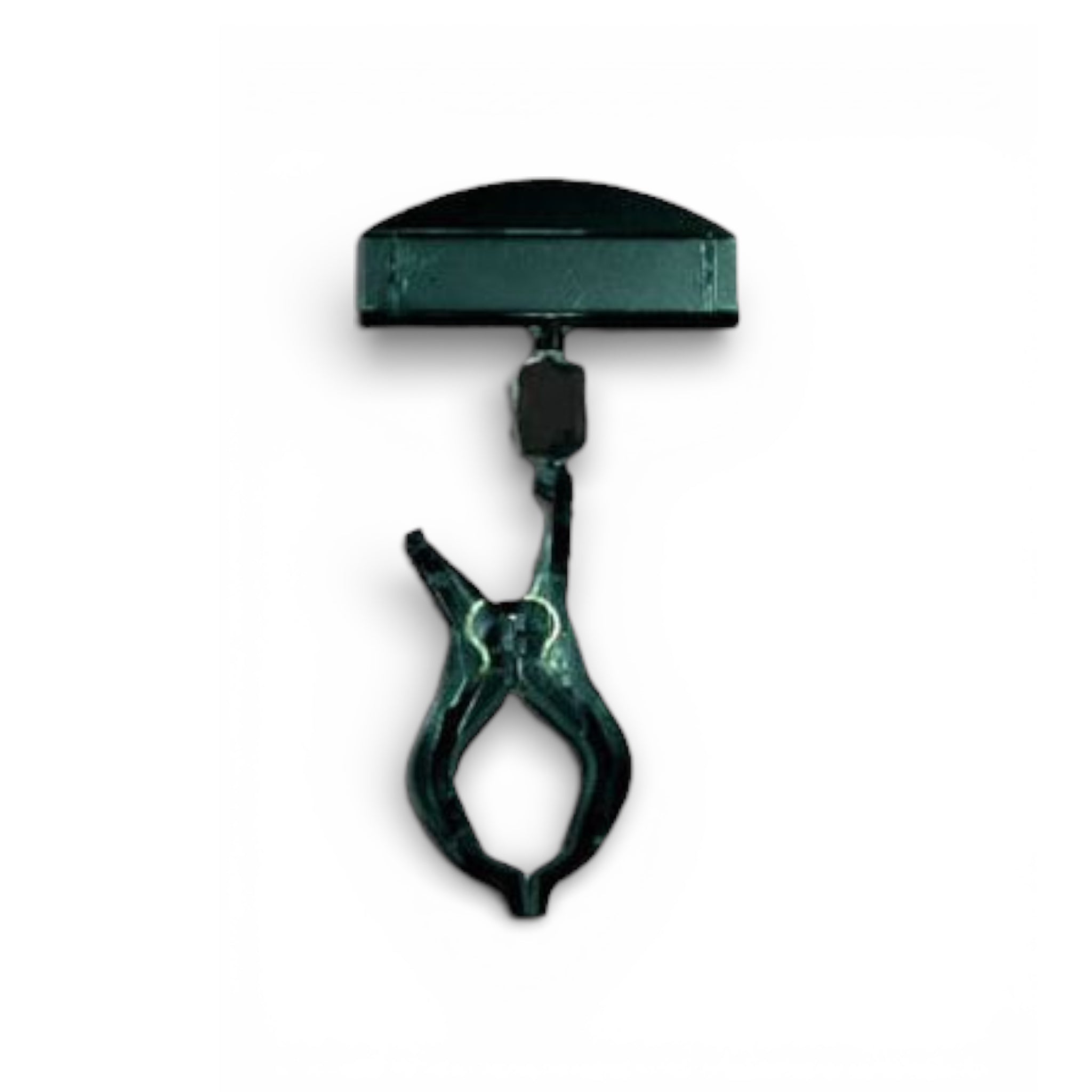 Clear Grip, skilthaldari, stór, með breiðum haldara, svart akríl