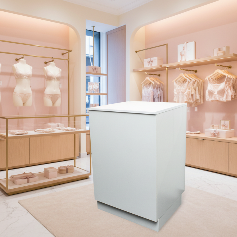 Basis Disk með 2 hillum. 60 x 60 x H96 cm. Veldu lit