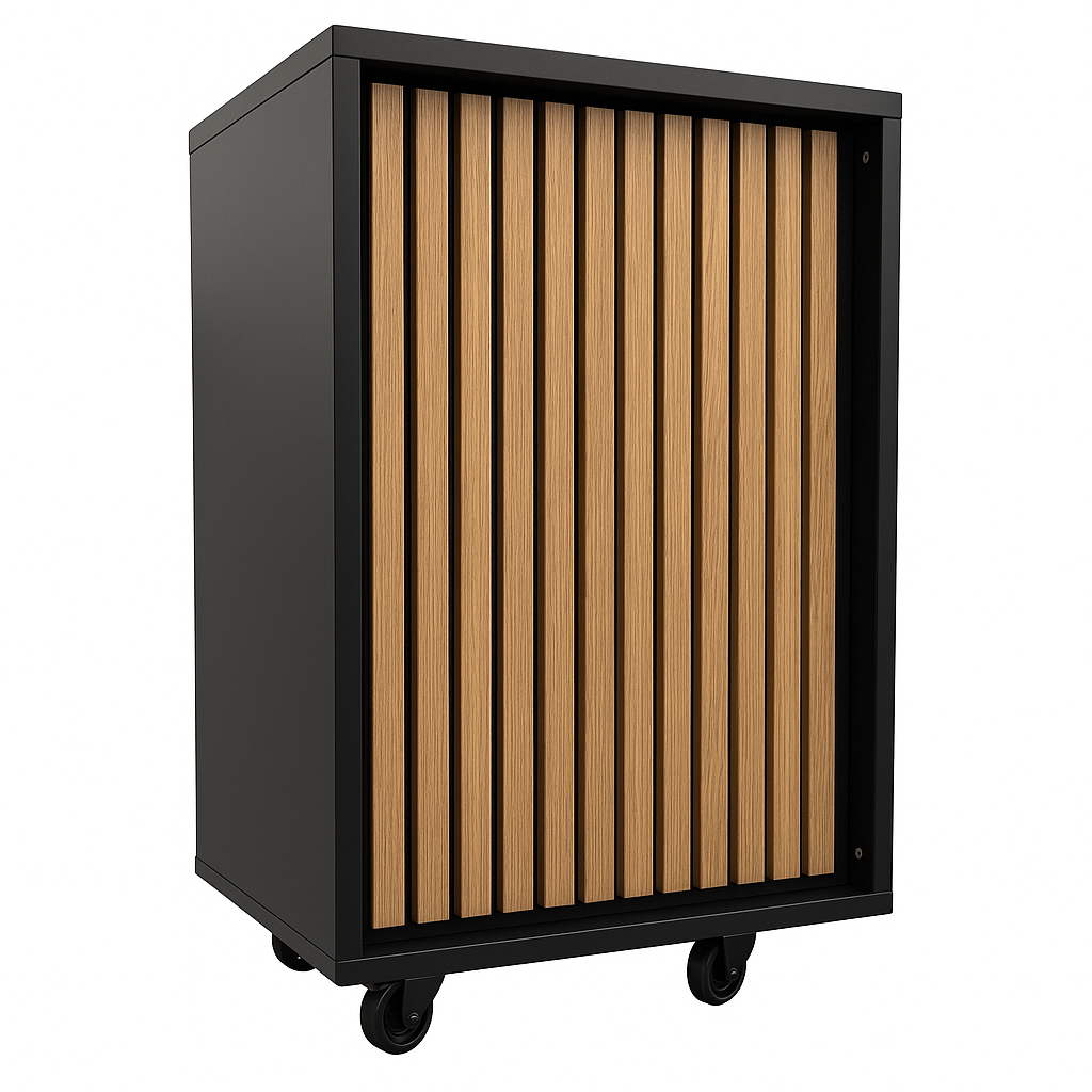 Frame-disk. Lítill mótul, svört. B55