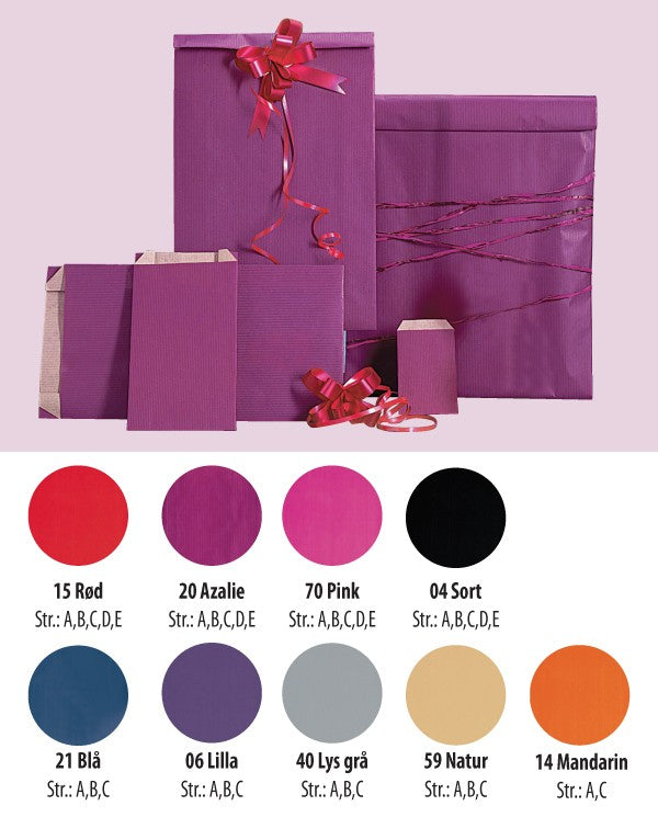 Gjafapoki, kraftpappír, svartur, pk. með 250 stk., 7 x H12 cm