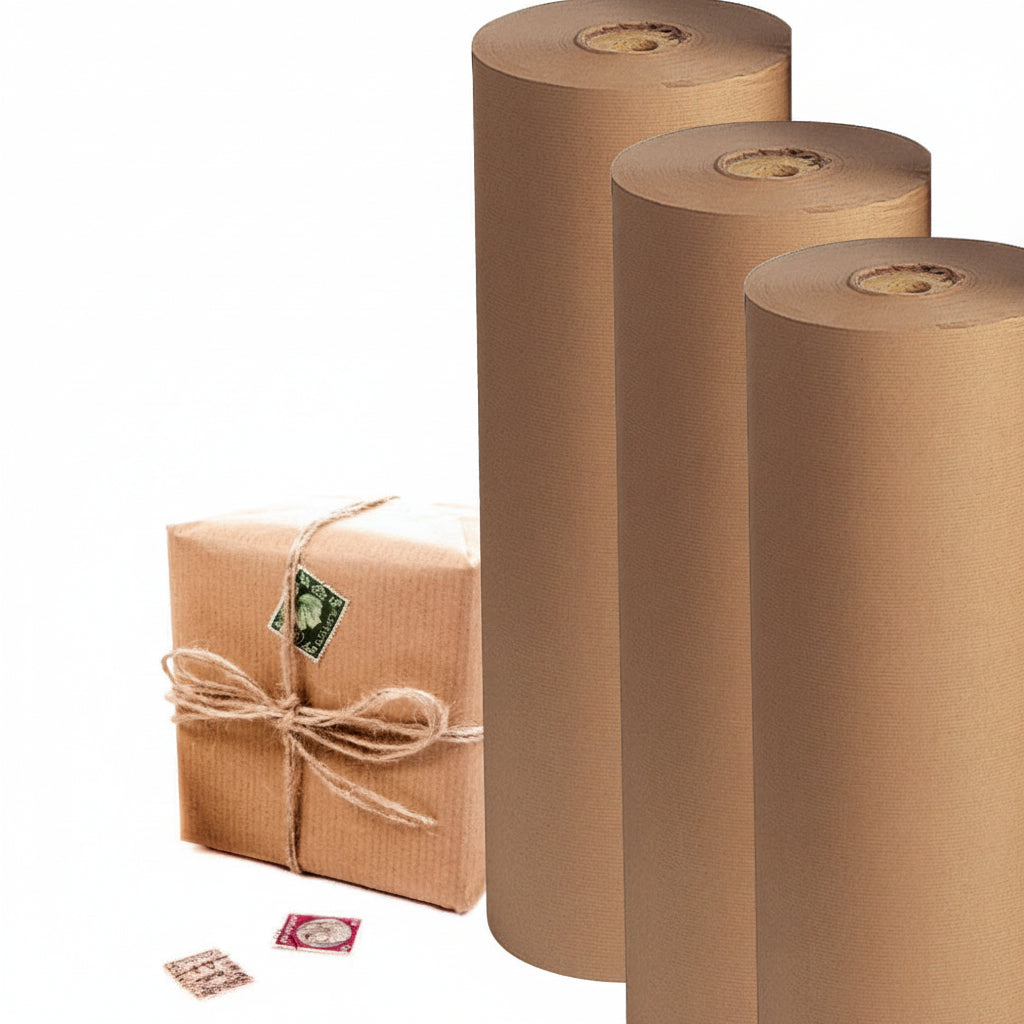Gjafapappír B 50 cm x 350 mtr. - Sterkur. Brúnn