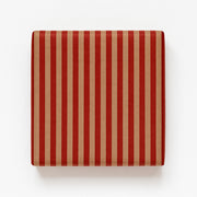 Gavepappír, náttúrulegt m/rauðum röndum, Bolcher, brúnt kraftpappír, 70 cm x 50 mtr *