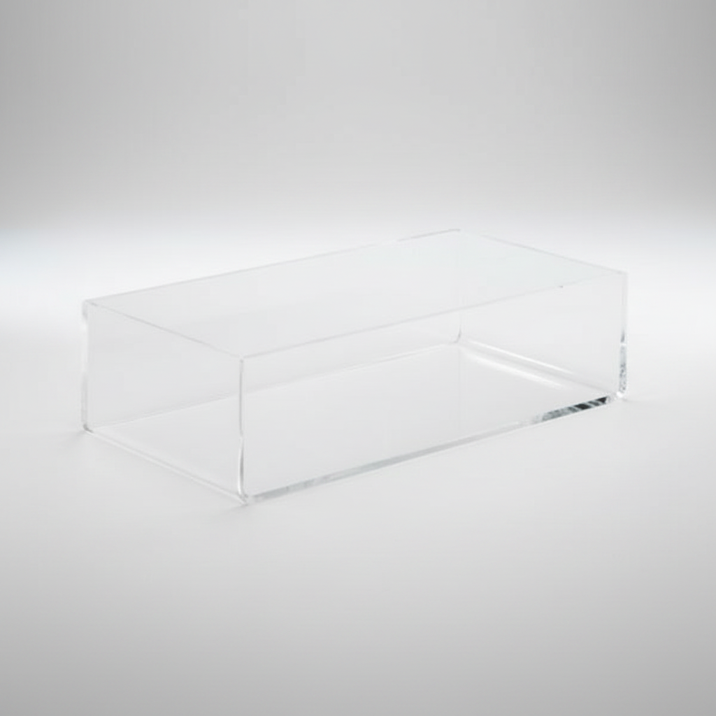 Akrýlkassi. 3 mm akrýl. B20 × D10 × H5 cm.