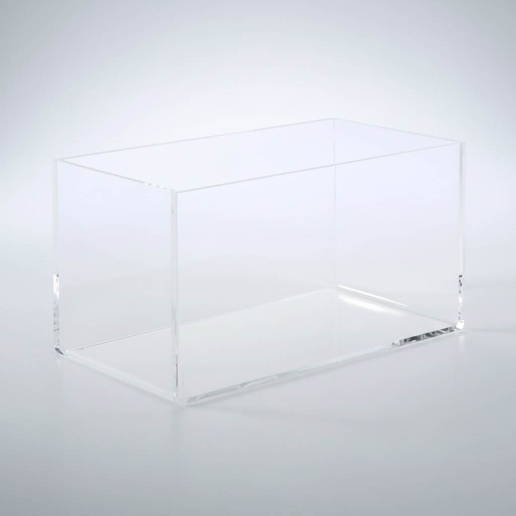 Akrýlkassi. 3 mm akrýl. B20 × D10 × H10 cm.