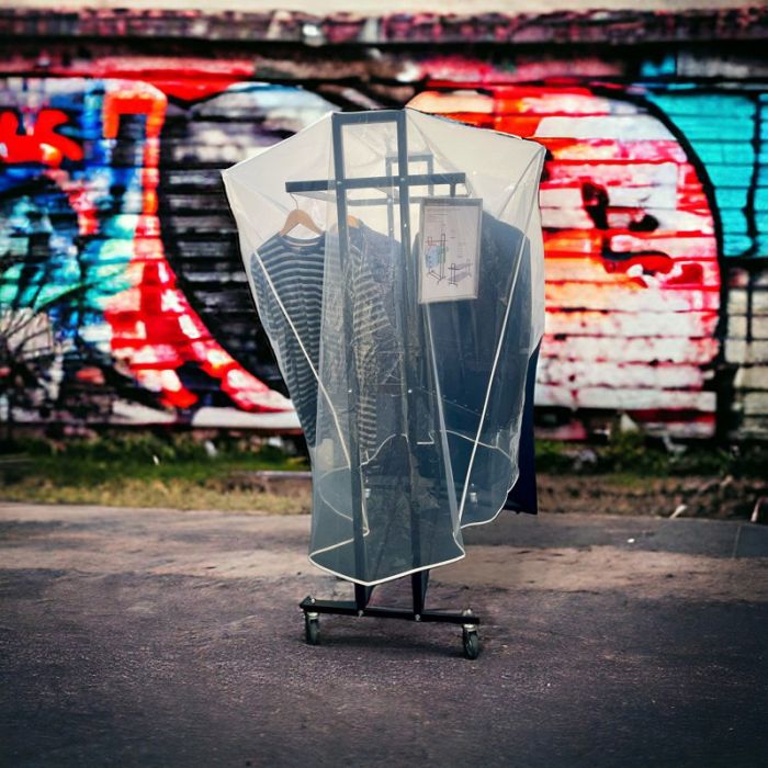 Regnhúfa fyrir hjólastand - L5 & L7 - glært plast