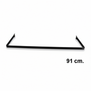U-laga fataslá (91 cm) – svört – fyrir Superskinne veggstoð.