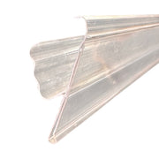 Hillulisti með hillugripi úr glæru plasti. 98,8 cm × H3,9 cm