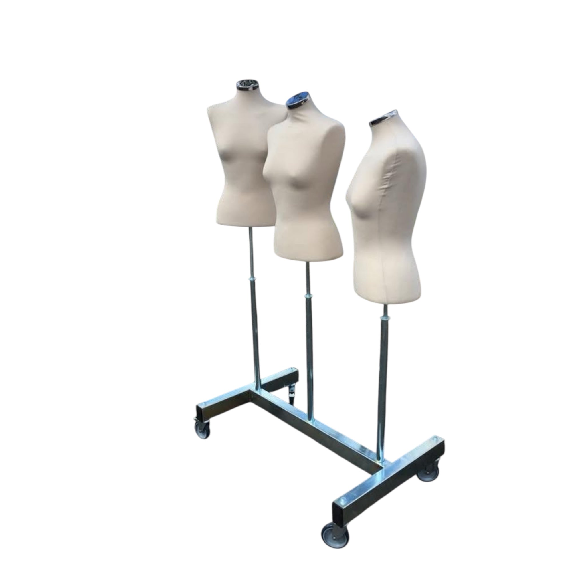 Fantasy nr. 3 cykelstativ med 3 damecykler, B96 x D60 x H169 cm.