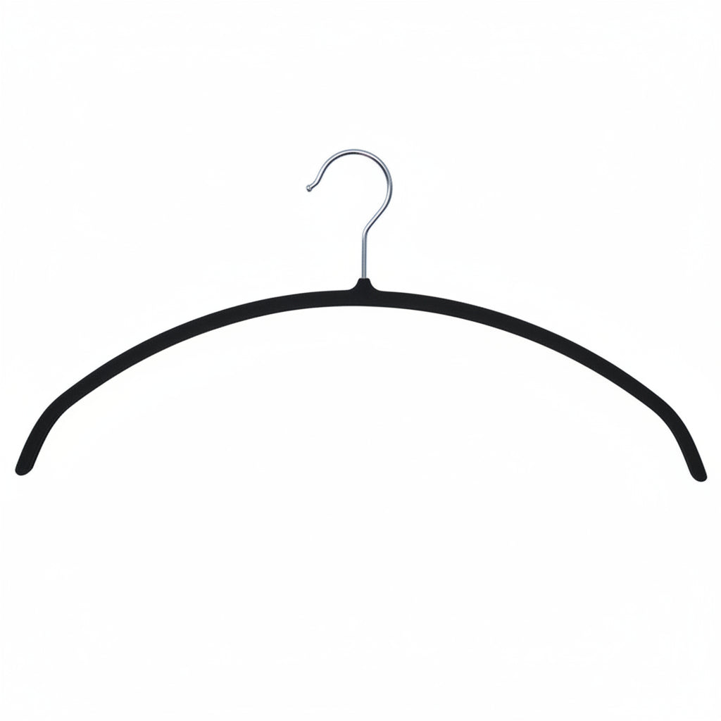 Strikbøjle, dömur & unglingar, boginn, rennuvörn með gúmmí, svart, 41 cm. Pakkning með 10 stk. Einingarverð