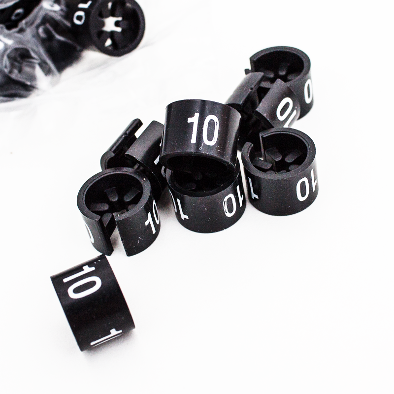 Mini flísur - Svartur - 100 stk. pr. pose. Veldu stærð