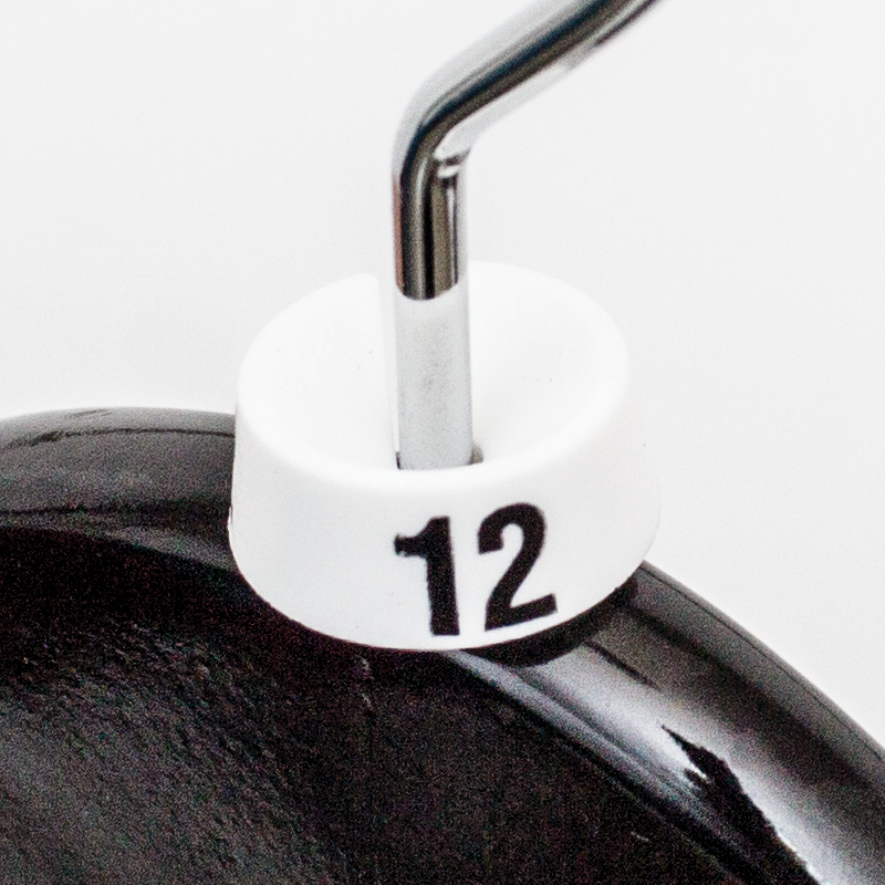 Stærðarpunktar - Hvítar - 25 stk. í poki. Veldu stærð