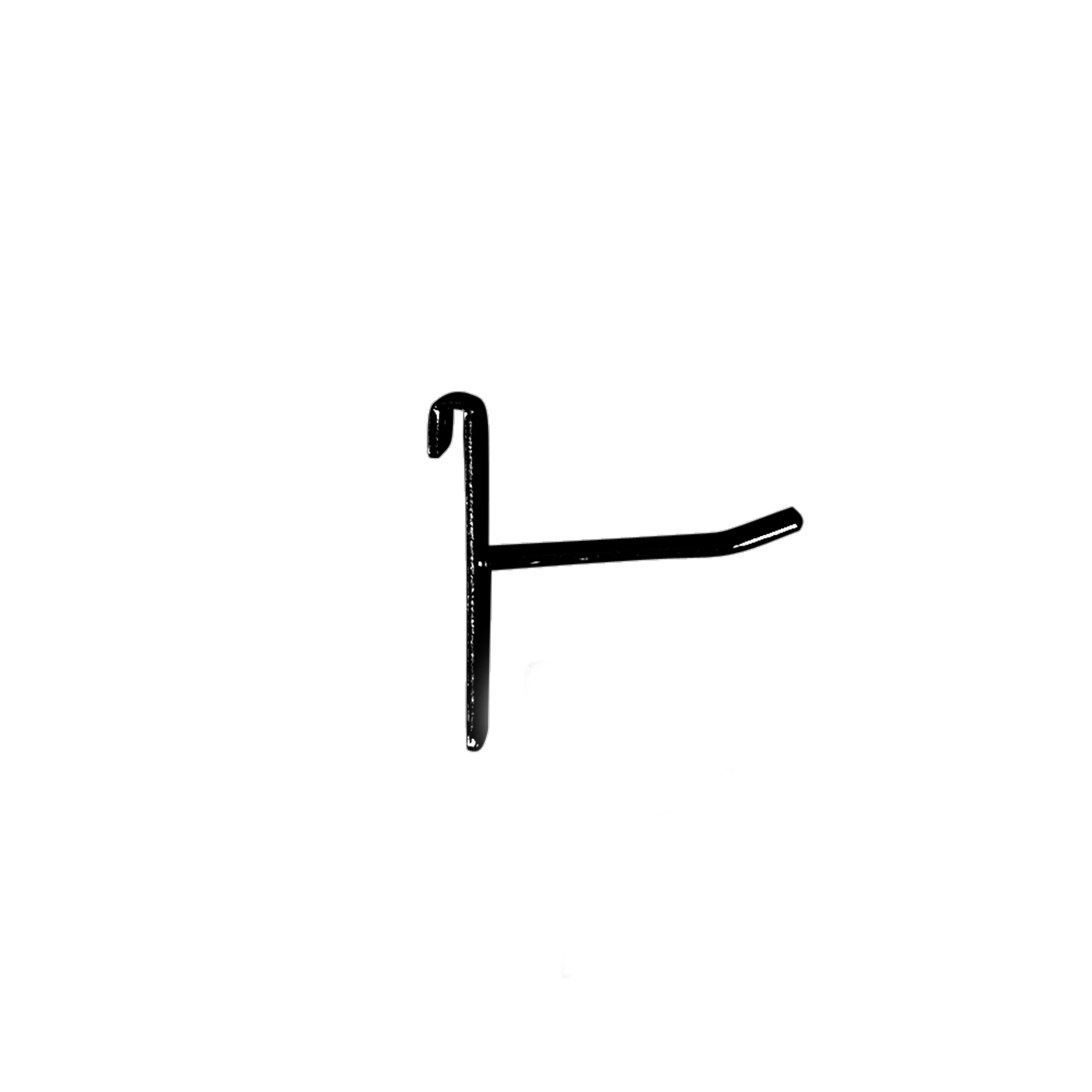 Vörukrókur, fyrir grind, afturplata H5,9 cm, svartur, 5 cm
