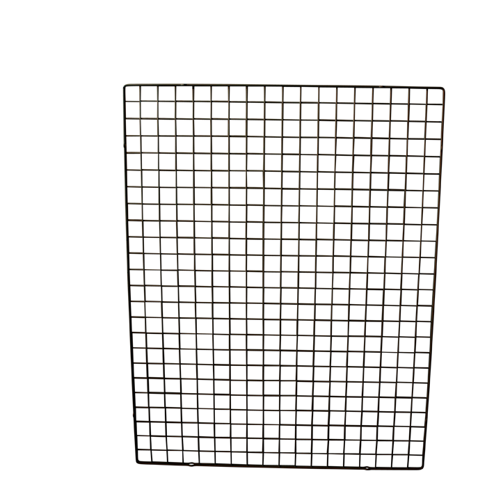 Netgrind, svört. 90 × H 120 cm.