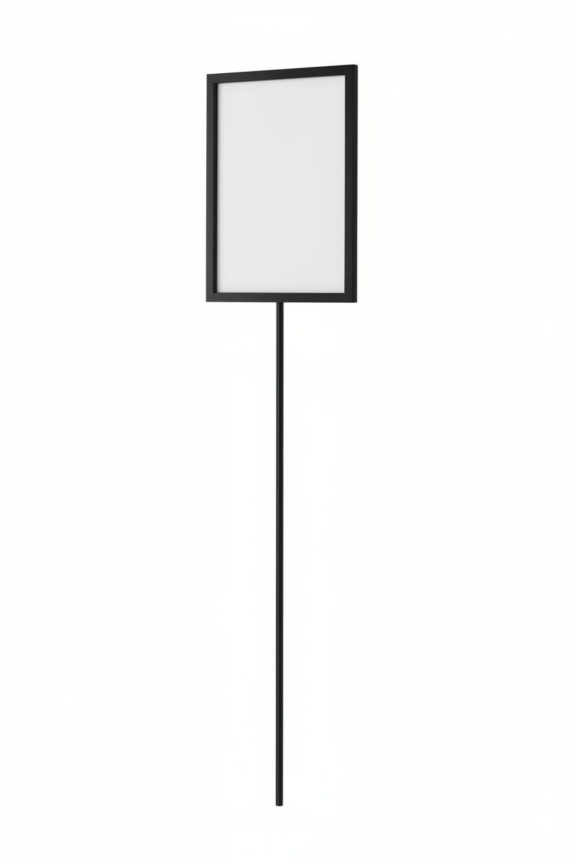 Skiltahaldari, A4, fyrir Joystativ, svartur, 80 cm