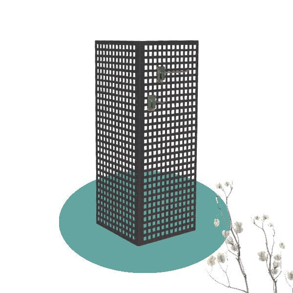 Vinkel Displays svört m/ 20 krokar