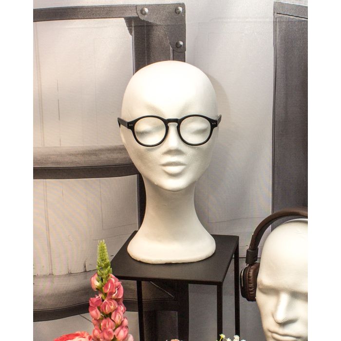 Flamingóhaus, kven, hvít, O56 x H33 cm