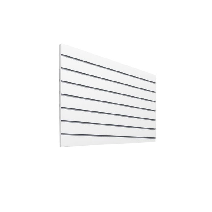 Riflapanel - 120 x 80 cm. - hvítur - 10 cm. 1 stk. - Supersæt, létt áferð