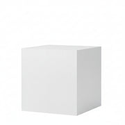Podie. Hvítt melamín. 40 x 40 x H50 cm.