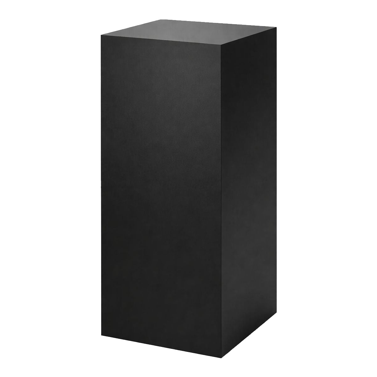 Podie. Svart melamín. 40 x 40 x H100 cm.