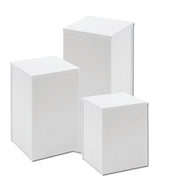 Podie sett með 3 stk. Hvít - ósamsett