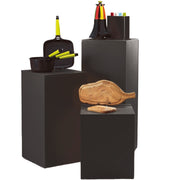 Podie sett með 3 stk. Svartur - ósamsett