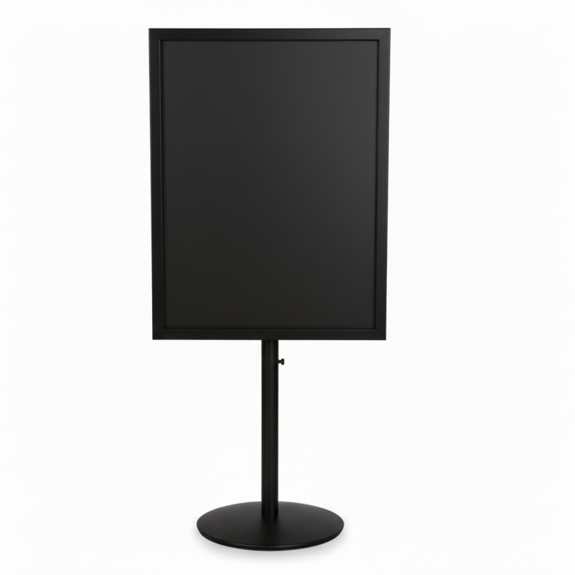 Matseðlahaldi, A4, svartur