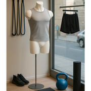 Performance herretorso, XL, hvítur, málmfót króm