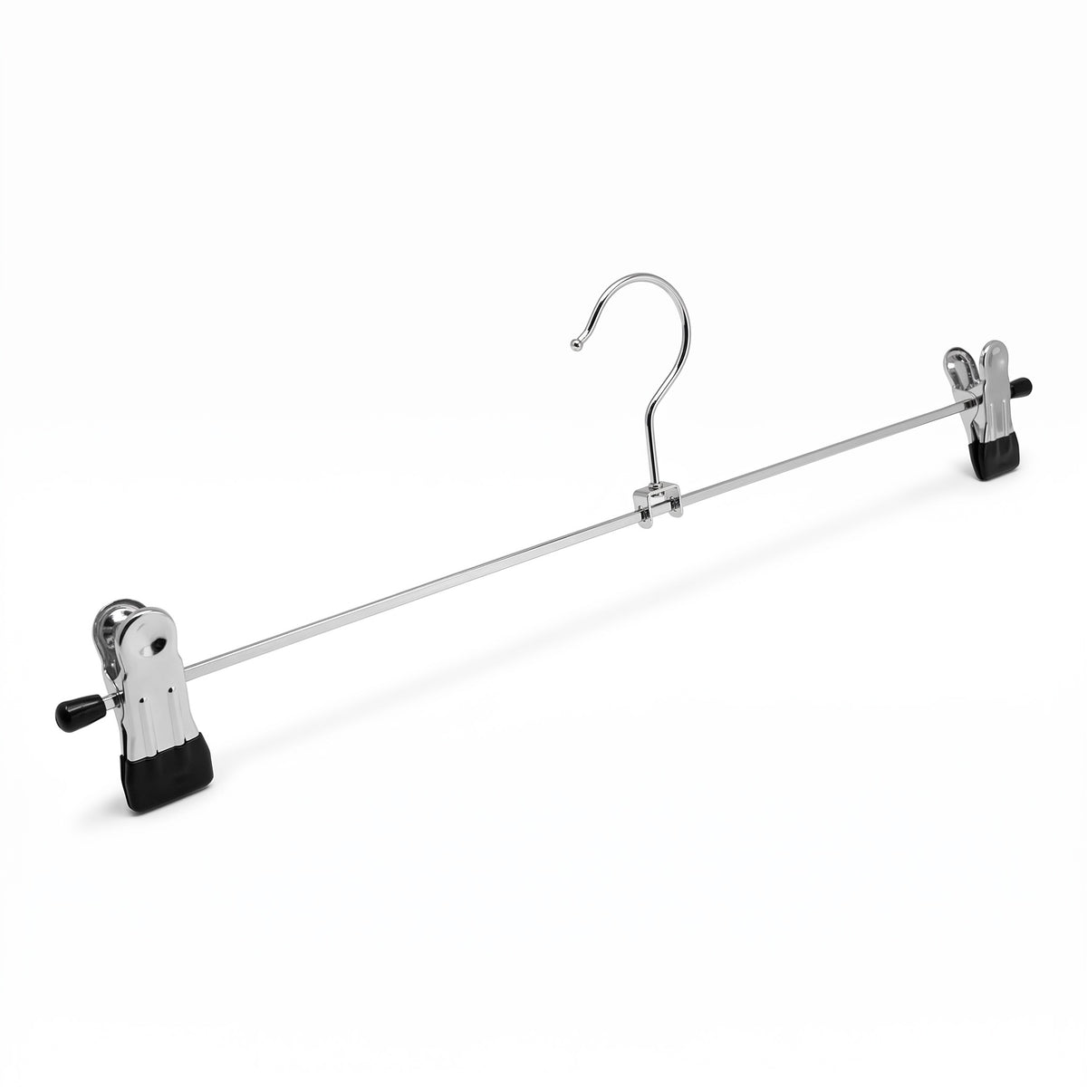 Málmklemmuherðatré svart, 40 cm. Verð miðast við lágmarkskaup 300 stk.