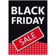 Plakat. Black Friday, svart og rød, 50 x 70 cm