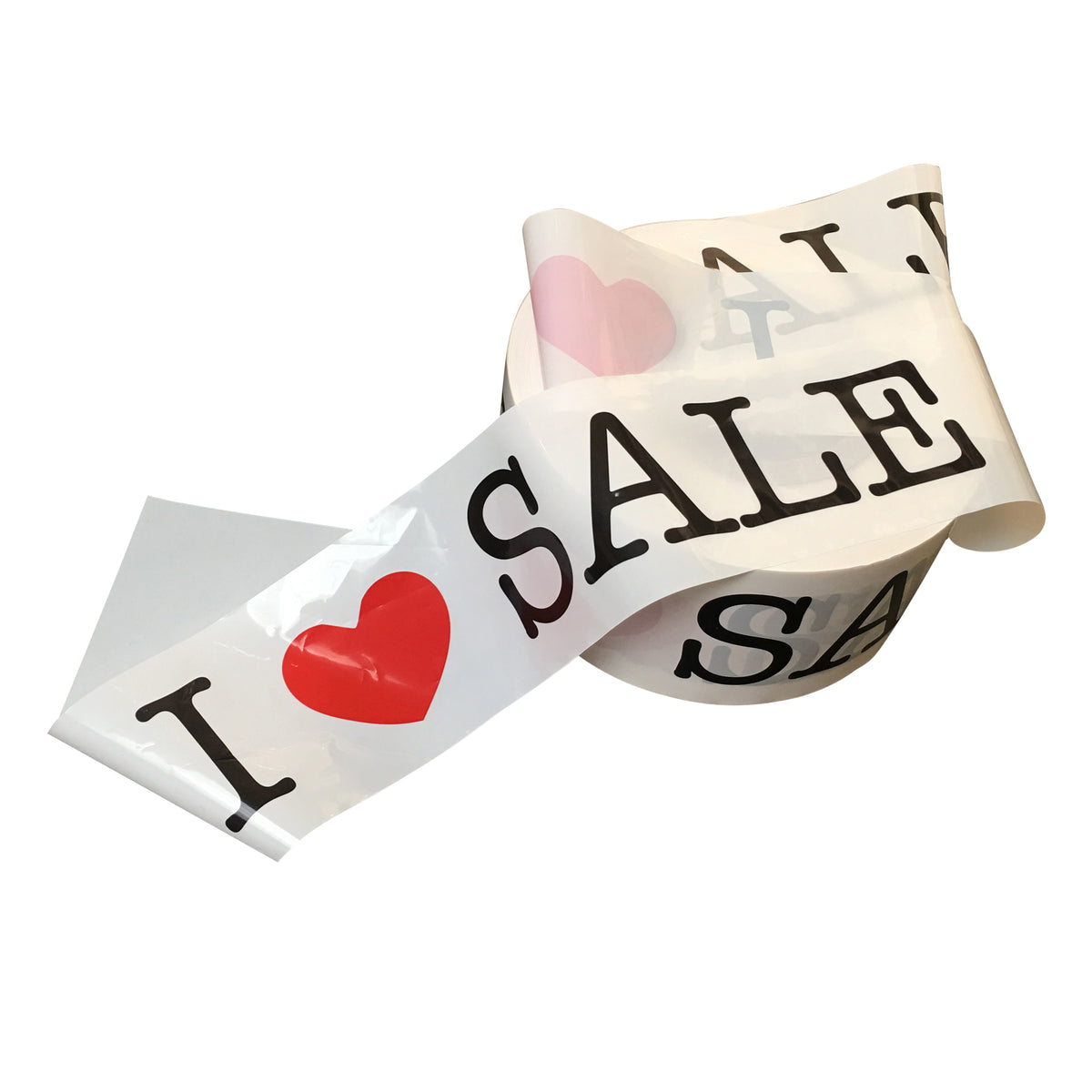 Afmörkunarborði – I LOVE SALE – 250 m