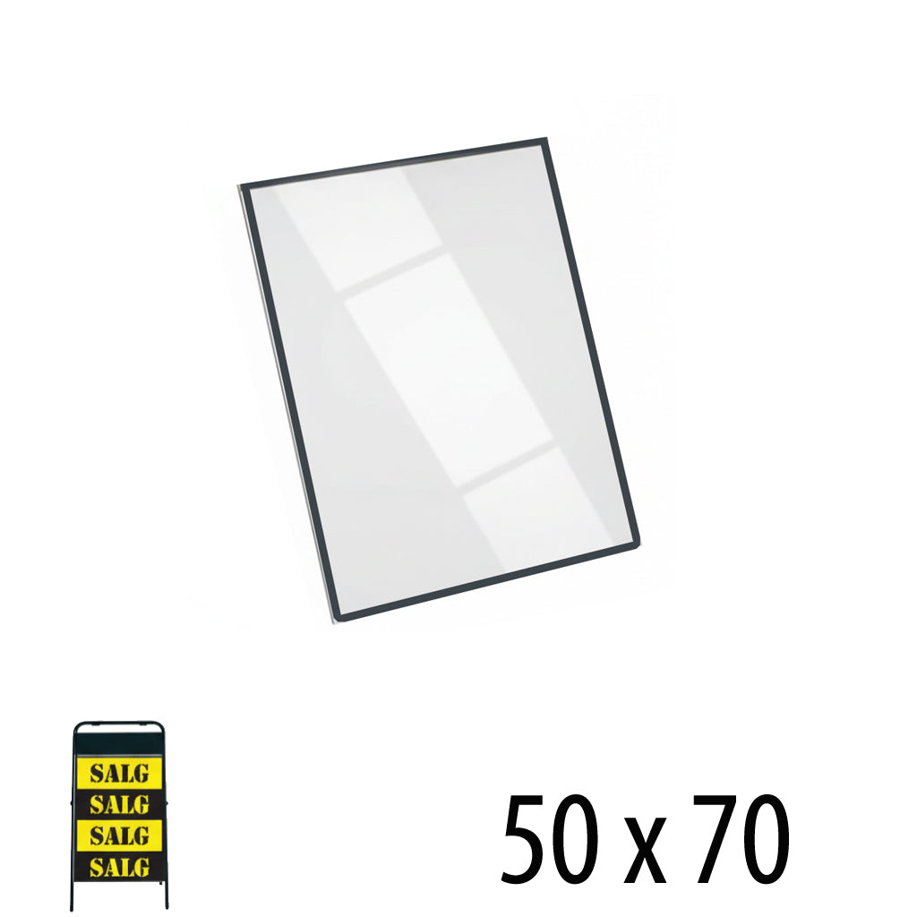 PET-plata með segulbandi (50 x 70 cm.)