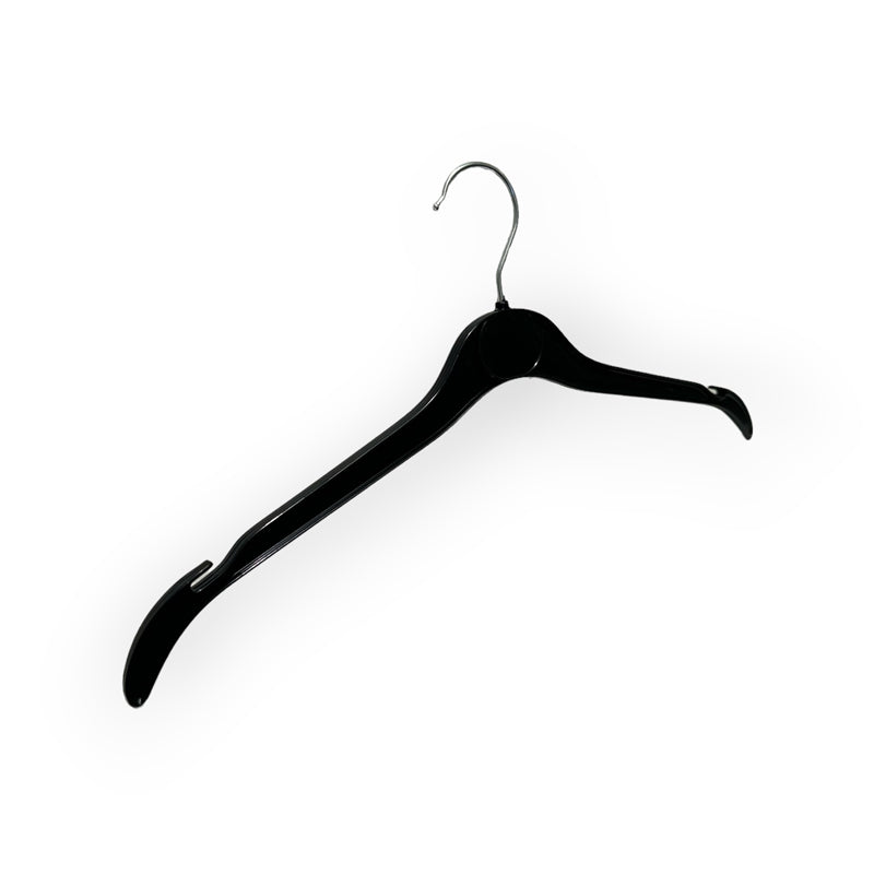 Plastfatahengi fyrir fullorðna, mótað, með hak og án stöng, svart, 41 cm. Léttvægur - tilboð.