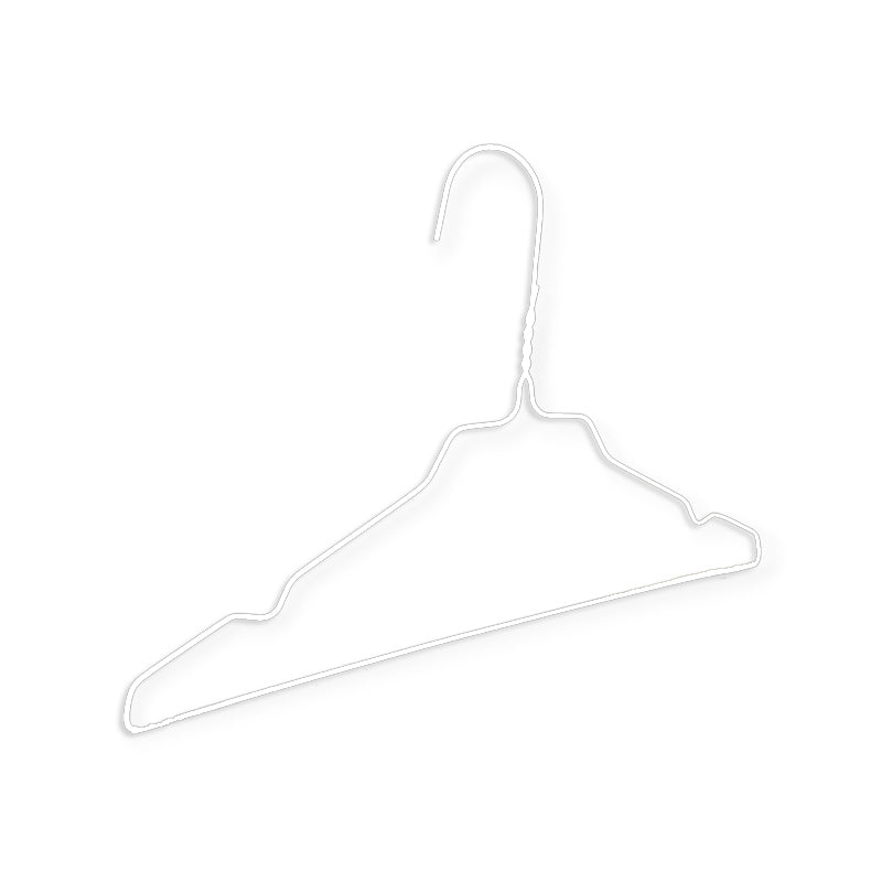 Renseriböngla, börn, með hak, hvít, pk. með 500 stk., 33 cm