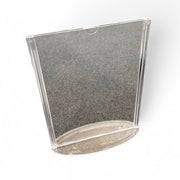 Matskortahaldari, A5, tvíhliða á sporöskjulaga fæti, akrýl