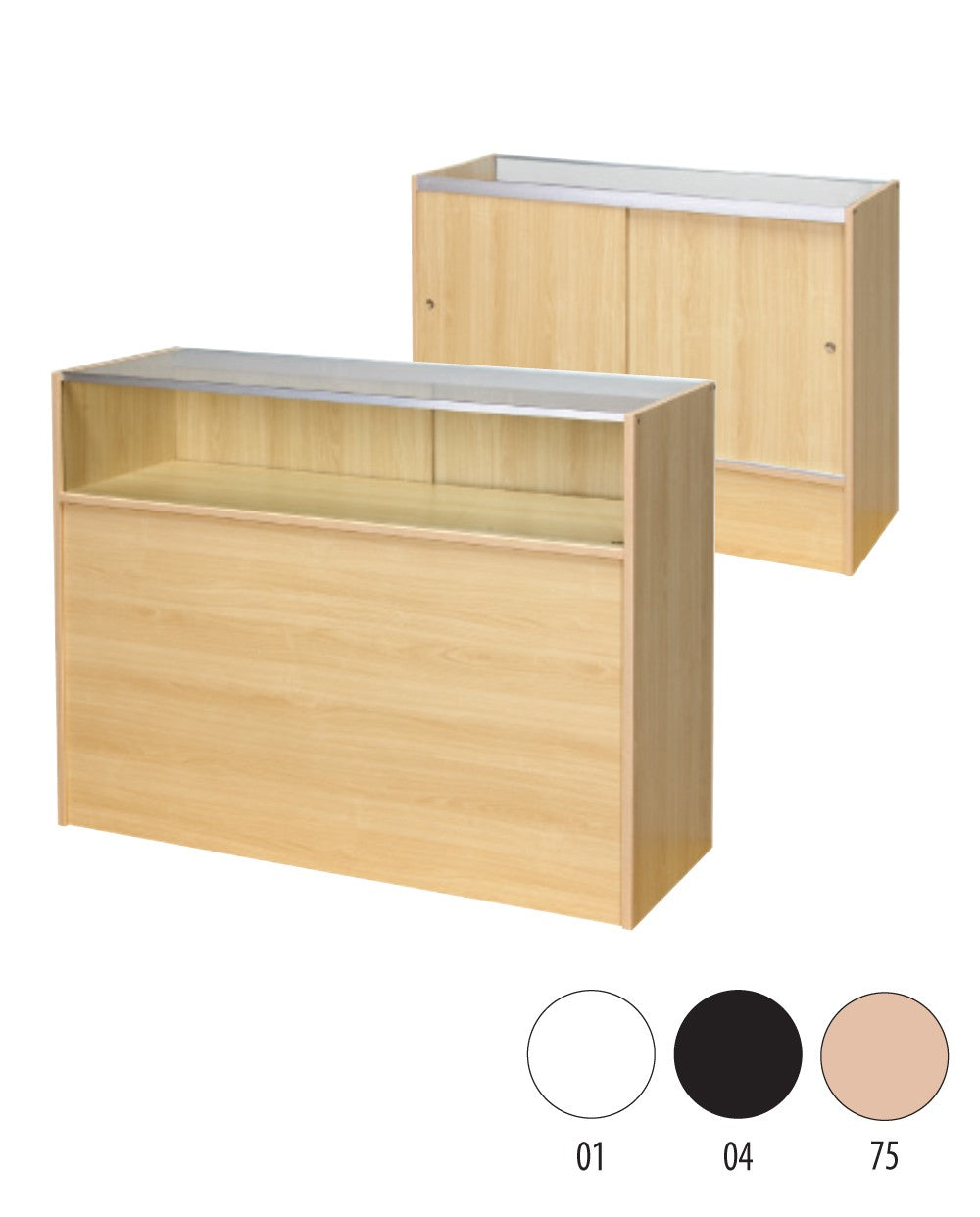 Slimline Disk, glasmódúl, með 1/4 glerfleti og rennihurðum, hvítur, B 122 × D 46 × H 96 cm