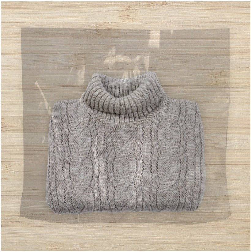 Plastpoki, gagnsær, pk. með 100 stk., 40 míkrón, 56 x 8 x H45 cm.