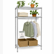 Garderobe hillur - TUBO (B 122 x D 46 x H 220 cm.) - Krom