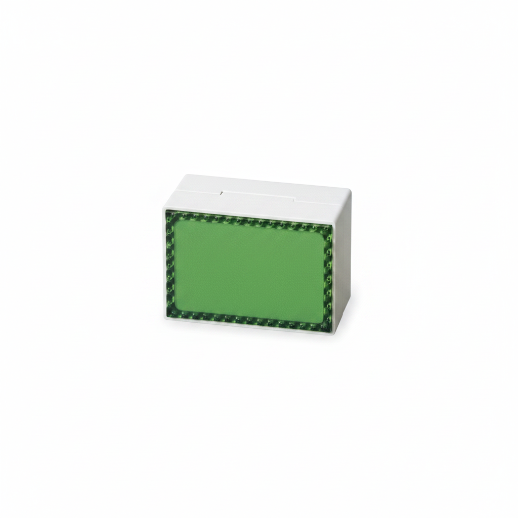 Pappaskilti, 8 × 6 cm – grænt/svart. 100 stk.