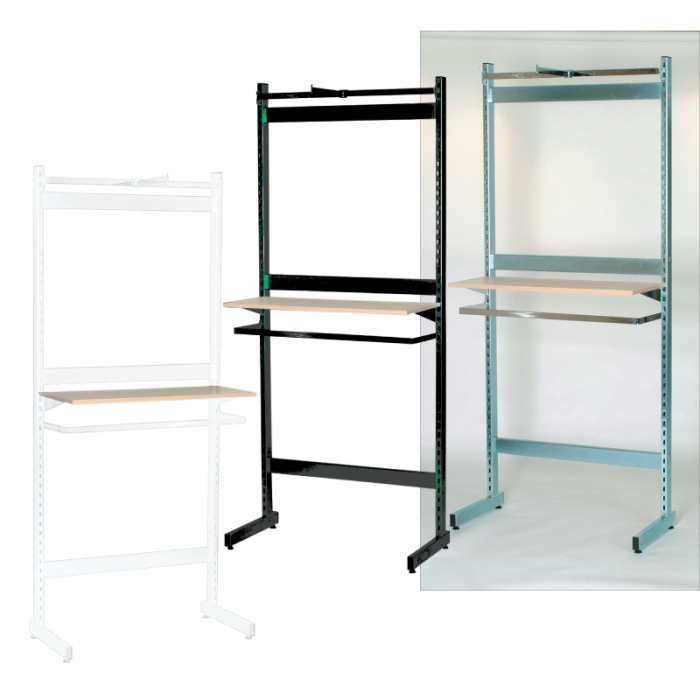 Framework, L-gondól, svartur, B67 x H247,50 cm