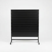 Panelgóndol, einhliða, standard panel, svart. svart, B127 x D40,5 x H147 cm