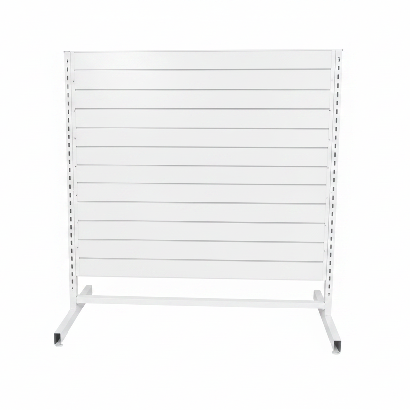 Tvíhliða panelgóndól, venjulegur panelur, hvítur. B127 x D76 x H147 cm