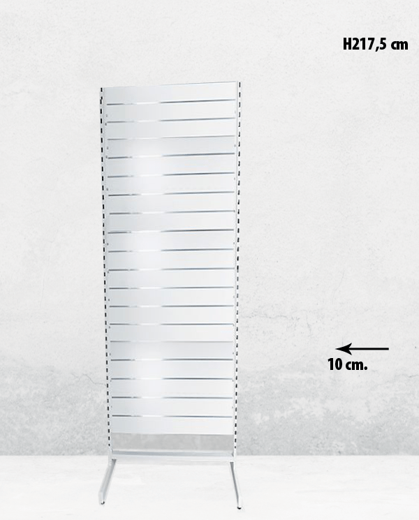 Einhliða panelgóndól, staðlaður panel, hvítur. B67 x D40,5 x H217 cm