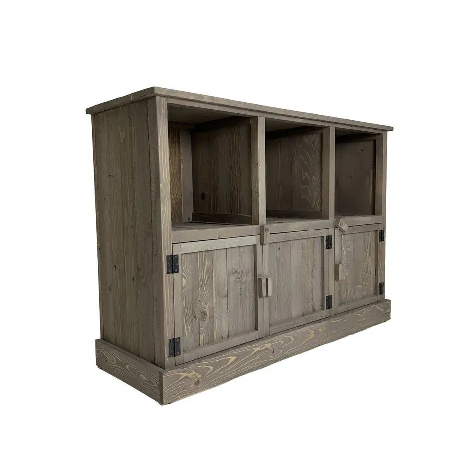 Graywood, hillur, með 3 hólfum og 3 skápum. H80 cm