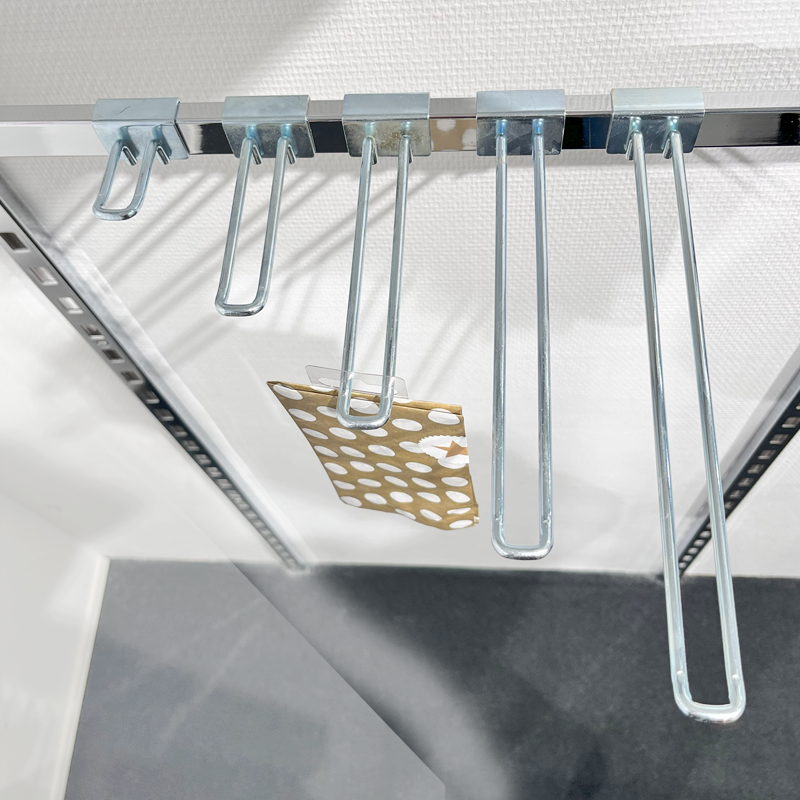 Evigheitaðkrókur fyrir 12 mm skrautstöng, galvaníseraður, 10 cm