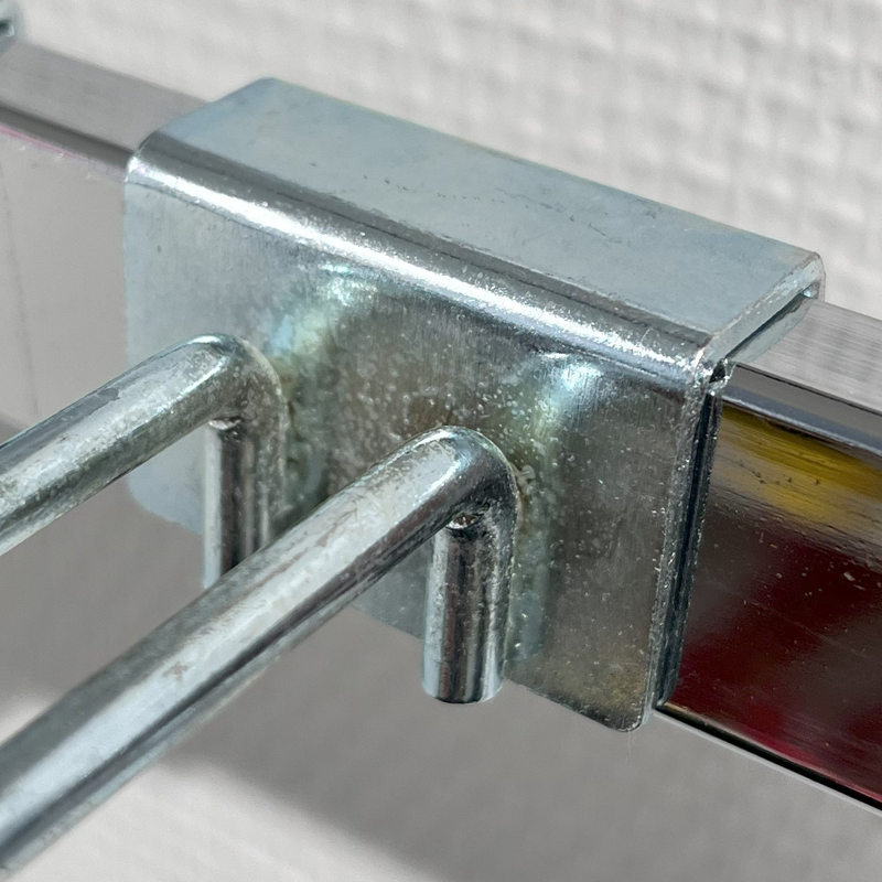 Evigheitaðkrókur fyrir 12 mm skrautstöng, galvaníseraður, 10 cm